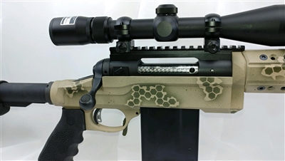 Modular Aluminum Smooth Chassis for Savage Rifle Build using AR-15 Buttstock, Pistol Grip, Handguard, & Accessories