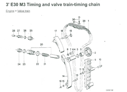 Timing Chain Rails Kit - BMW M3 E30