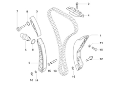 Timing Chain Rails Kit - BMW S54 All 4 Rails