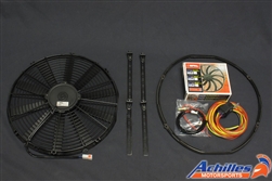 Spal Electric Fan and Installation Kit - Low Profile 16" Pull Type