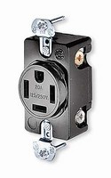 14-20R 8410 HUBBELL BLK Receptacle 20A 250V STRAIGHT BLADE NEMA14-20R Hubbell HBL8410 NEMA 14-20R Female Receptacle