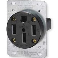14-50R LEVETON 279 3 POLE 4 WIRE GROUNDING FLUSH RECEPTACLE 125/250V 50A 3P 4W