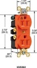 5-20R IG5362RN COOPER ORANGE IG Duplex Receptacle 20A125V ISO GRND DUPLEX REC NEM 5-20R