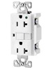 5-20R XGF20GY COOPER Gray GFCI Receptacle, 20 Amp 125 V/AC 5-20R NEMA 2 Pole, 3 Wire GroundingCommercial Specification Grade Ground Fault Circuit Interrupters