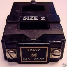 72A27 ALLEN BRADLEY SIZE 2  24VOLT 60Hz MAGNETIC COIL