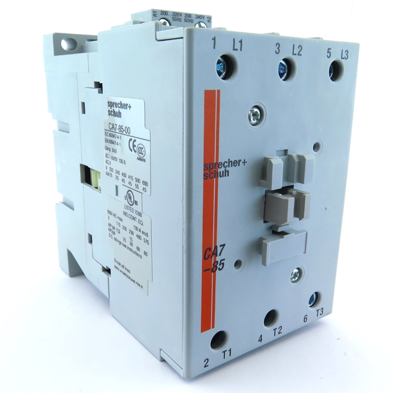 CA7-85-00-120V SPRECHER+SCHUH NON-REVERSING, THREE POLE CONTACTOR WITH AC COIL   50/60HZ 110/120V