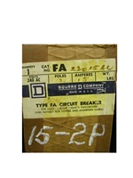FA22015AC (S) SQUARE D CIRCUIT BREAKER