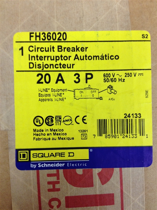 FH36020-GR SQD CIRCUIT BREAKER