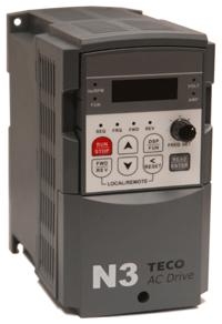 1HP 3PH 230V VFD N3-201-C TECO-WESTINGHOUSE VARIABLE FREQUENCY DRIVE