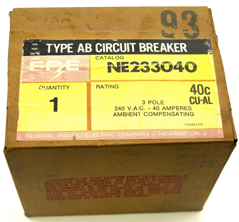 NE233040 FPE CIRCUIT BREAKER