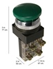 PB-30MUMOM-G 30MM MOMENTARY MUSHROOM GREEN PUSH BUTTON