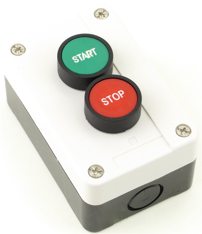 PB-MOM-E2GR22 START STOP PUSHBUTTON STATION GREEN / RED