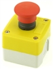 PB-MOM-R-M-E1-11 22MM MOMENTARY MUSHROOM EMERGENCY  PUSH BUTTON   INCLUDED 1NC ZB2BE101, 1NO ZB2BE102   CONTACT BLOCKS  WITH PLASTIC ENCLOSURE
