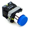 PBC-P22XTMO2-EB-11 DIRECT REPLACEMENT FITS TELEMECANIQUE BLUE PUSH BUTTON,  EXTENDED MOMENTARY. 1NO/1NC ZB2BE101,ZBE102 CONTACT BLOCKS.