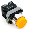 PBC-P22XTMO2-EO-11 DIRECT REPLACEMENT FITS TELEMECANIQUE ORANGE PUSH BUTTON,  EXTENDED MOMENTARY. 1NO/1NC ZB2BE101,ZBE102 CONTACT BLOCKS.