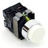PBC-P22XTMO2-EW-11 DIRECT REPLACEMENT FITS TELEMECANIQUE WHITE PUSH BUTTON,  EXTENDED MOMENTARY. 1NO/1NC ZB2BE101,ZBE102 CONTACT BLOCKS.