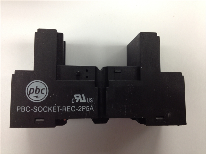 PBC-SOCKET-REC-2P5A SOCKET FOR PBC-REC-2P5A GENERAL PURPOSE RELAYS (MY2) SKB08E WITH CLIPS