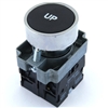 PBC-XB4BA21-UP DIRECT REPLACEMENT FITS TELEMECANIQUE 22MM UP BLACK FLUSH PUSH BUTTON WITH 1NO/1NC CONTACT BLOCK