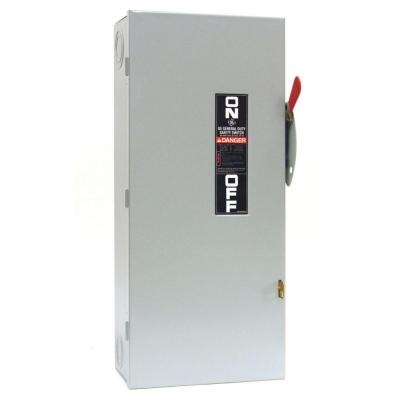 TGN3323 GE SAFETY SWITCH TGN3323 DISCONNECT SWITCH 100 AMP 240 VOLT 3 POLE GENERAL DUTY NON- FUSIBLE INDOOR ENCLOSURE