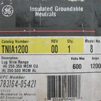 TNIA1200 GE NEUTRAL LUG