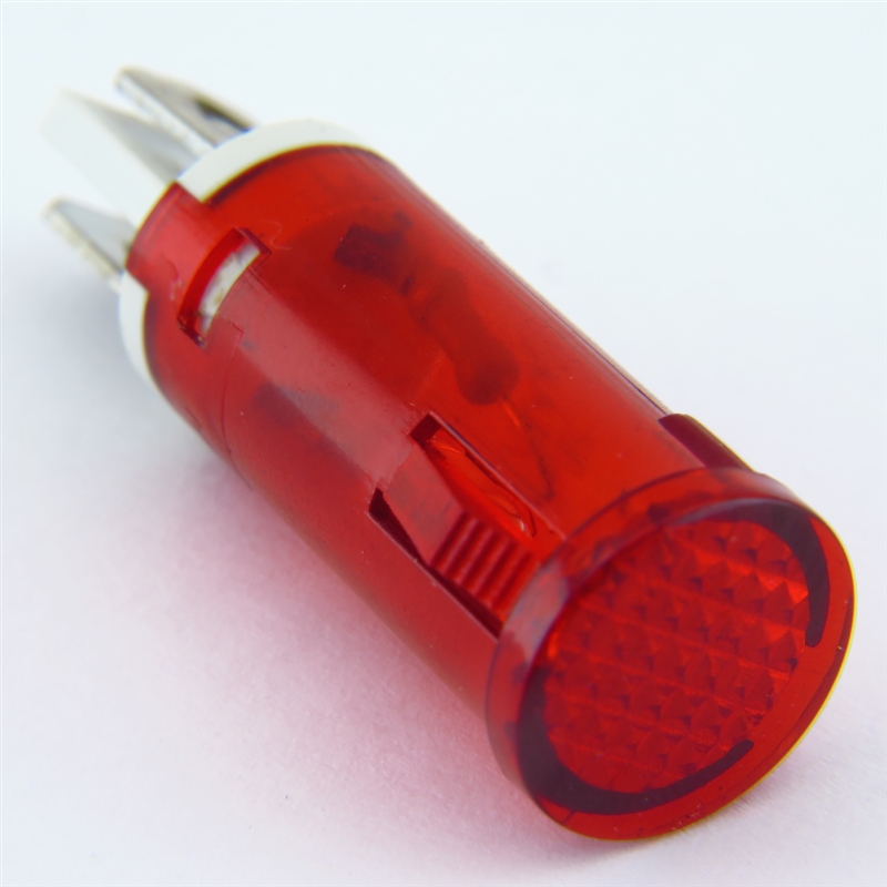 PACK OF 10 YuCo YC-12TPL-5R-12-10 RED LED 12MM 12V AC/DC