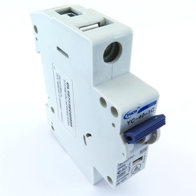 YC-40-1C YuCo CIRCUIT BREAKER 1P 40A 120/277V C CURVE