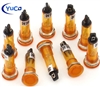 PACK OF 10 YuCo YC-9TRL-5A-12-10 AMBER LED 9MM 12V AC/DC