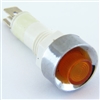 PACK OF 10 YuCo YC-9TRS-14A-12-10 AMBER LED 9MM 12V AC/DC