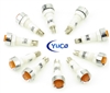 PACK OF 10 YuCo YC-9TRS-14A-120-10 AMBER LED 9M 120V AC/DC