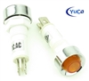 PACK OF 10 YuCo YC-9TRS-14A-24-N-10 AMBER NEON 9MM 24V AC/DC