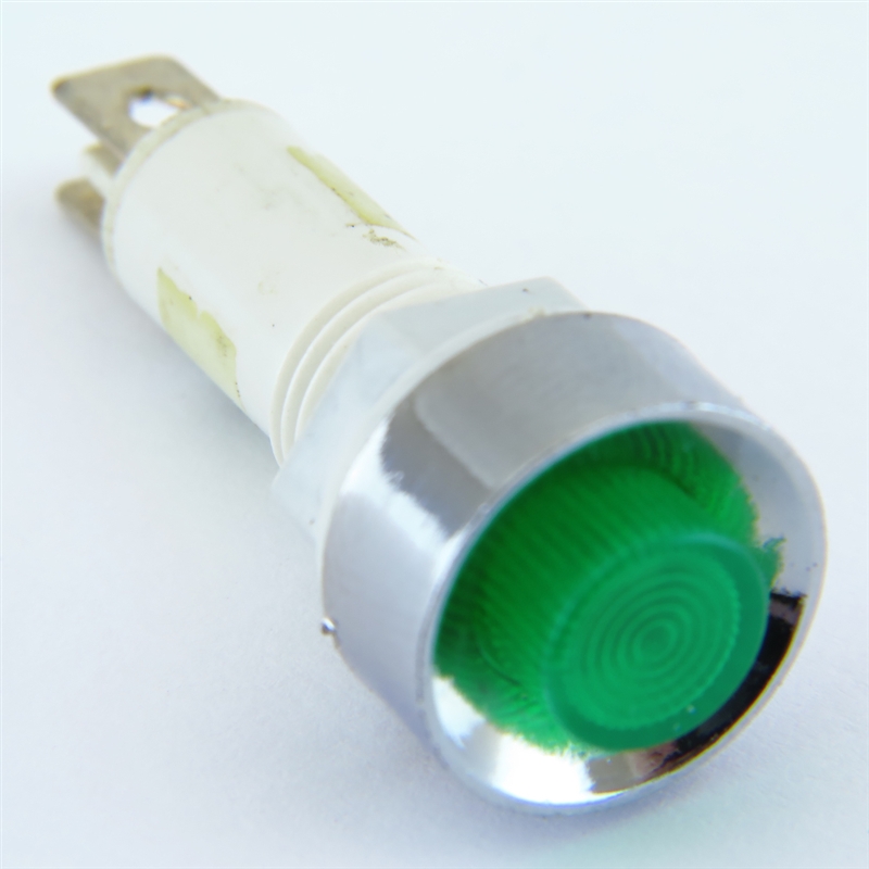 PACK OF 10 YuCo YC-9TRS-14G-12-10 GREEN LED 9MM 12V AC/DC