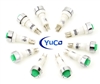 PACK OF 10 YuCo YC-9TRS-14G-120-10 GREEN LED 9MM 120V AC/DC