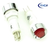 PACK OF 10 YuCo YC-9TRS-14R-12-N-10 RED NEON 9MM 12V AC/DC