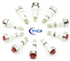 PACK OF 10 YuCo YC-9TRS-14R-24-N-10 RED NEON 9MM 24V AC/DC