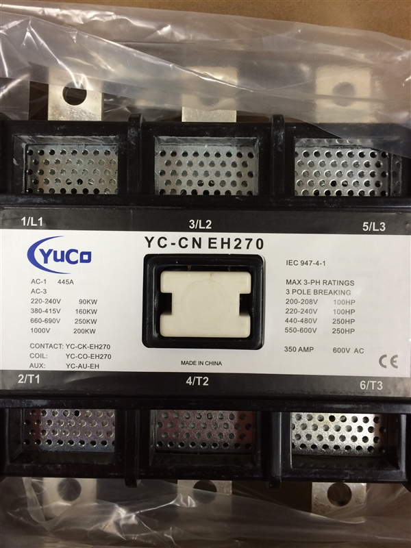 YUCO YC-CN-EH270-2  FITS ABB / ASEA EH 270 120V MAGNETIC CONTACTOR