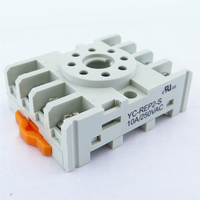 YC-REP2-S 8 PIN RELAY SOCKET DIN Rail/Panel