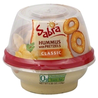 SABRA CLASSIC HUMMUS WITH PRETZELS