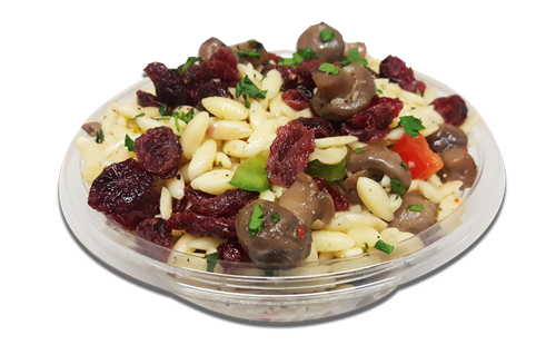 TK Mushroom Orso Salad with Dried Cranberries