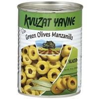 KNUZAT YAVNE GREEN OLIVES MANZANILLO SLICED