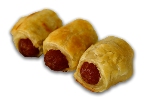 HOTDOGS IN BLANKET