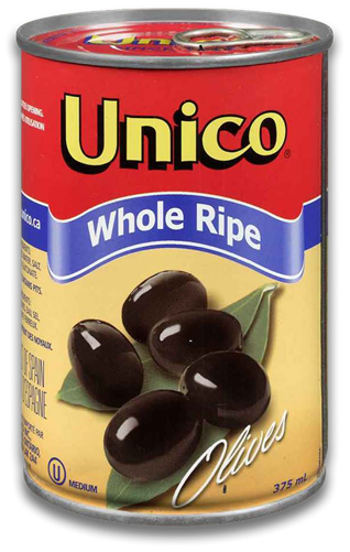 UNICO WHOLE RIPE OLIVES