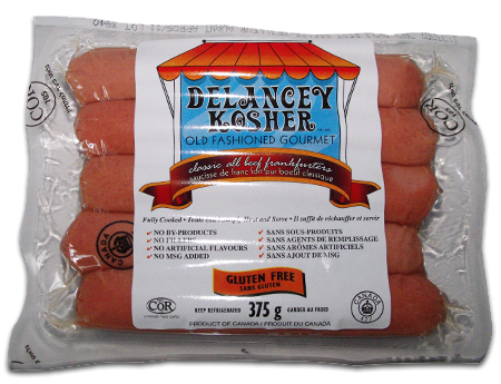 Delancey All Beef Frankfurters (hot dogs) 375g