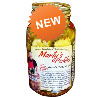 MARTY'S PICKLES HOT SWEET & SPICY