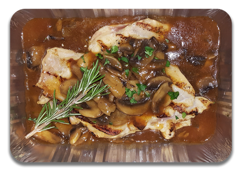 TK Prepared Grilled Chicken Thighs with Mushroom Sauce