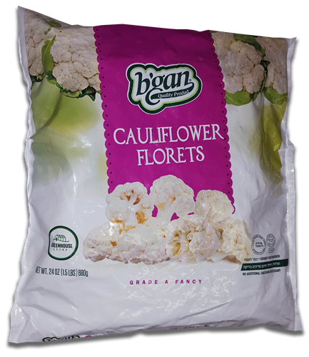 B'Gan Cauliflower Florets 880g (frozen)