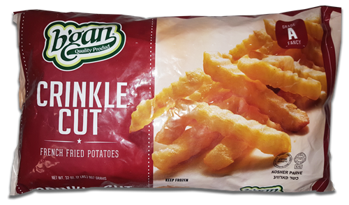 B'Gan Crinkle Cut French Fried Potatoes 907g (frozen)