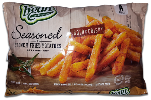 B'Gan Seasoned French Fried Potatoes 680g (frozen)