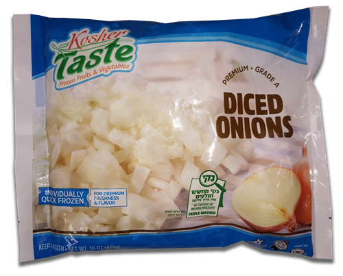 Kosher Taste Diced Onions 453g (frozen)