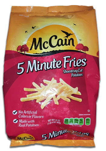 McCain 5 Minute Fries 567g (frozen)