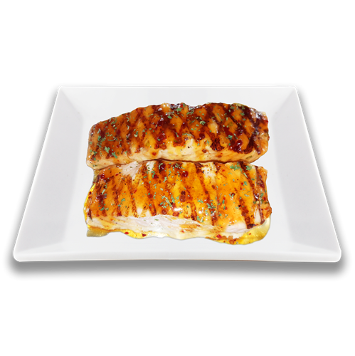TK Grilled Fresh Maple/Chili Salmon
â€‹Each Piece is Approximately 140g
â€‹Approximately 7 Pieces Per Kilogram
